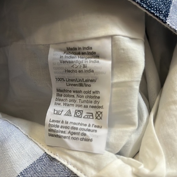 J. Crew Point Sur High Rise Striped Pant 100% linen 0 - Picture 8 of 11